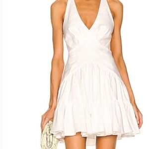 White Zimmermann Halter Dress